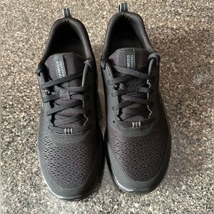 Skechers Arch Fit Go Walk Black Athletic Sneakers Style # 124887 NWOT